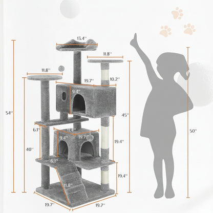 Torre per gatti di lusso  – parco giochi multilivello per gattini